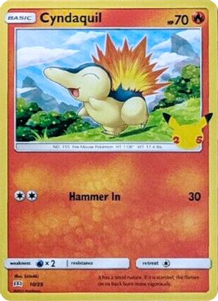 Cyndaquil 010/25 McDonalds 25th Anniversary Promos - Promo