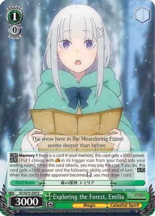 Exploring the Forest, Emilia (Parallel Foil) (RZ/SE35-E09 R) - Re:ZERO: The Frozen Bond