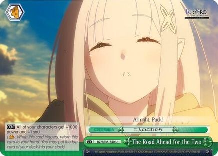 The Road Ahead for the Two (Parallel Foil) (RZ/SE35-E40 U) - Re:ZERO: The Frozen Bond