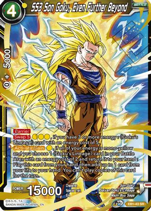 SS3 Son Goku, Even Further Beyond (EB1-43) - Battle Evolution Booster