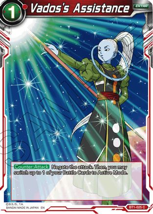 Vados's Assistance (Reprint) (BT1-025) - Battle Evolution Booster Foil