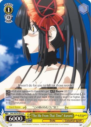 "The Me From That Time" Kurumi (DAL/W79-E013 U) - Date A Live
