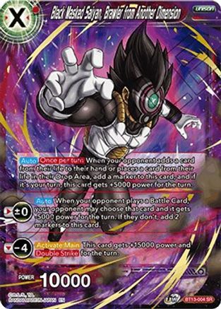 Black Masked Saiyan, Brawler from Another Dimension (BT13-004) - Supreme Rivalry
