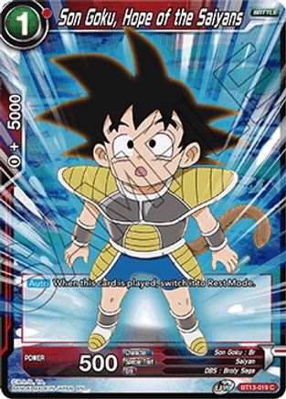 Son Goku, Hope of the Saiyans (BT13-019) - Supreme Rivalry Foil