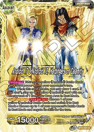 Android 17 & Android 18 // Android 17 & Android 18, Harbingers of Calamity (BT13-092) - Supreme Rivalry Foil