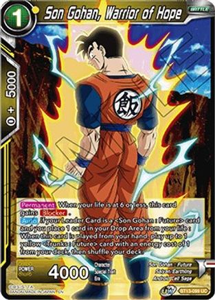 Son Gohan, Warrior of Hope (BT13-099) - Supreme Rivalry Foil