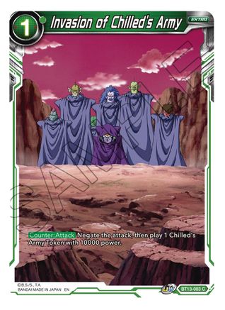 Invasion of Chilled's Army (BT13-083) - Supreme Rivalry Foil