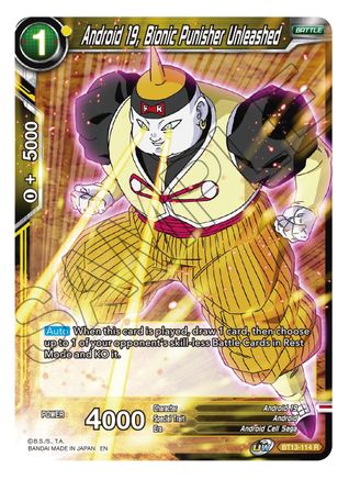 Android 19, Bionic Punisher Unleashed (BT13-114) - Supreme Rivalry