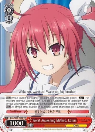 Worst Awakening Method, Kotori (DAL/W79-TE02 TD) - Date A Live