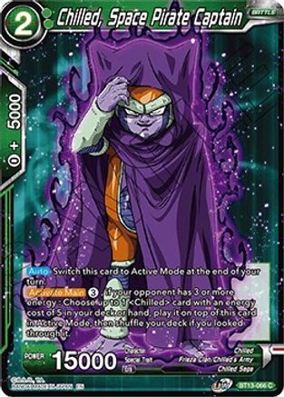 Chilled, Space Pirate Captain (BT13-066) - Supreme Rivalry Foil