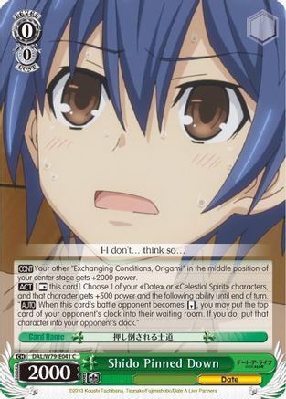 Shido Pinned Down (DAL/W79-E041 C) - Date A Live