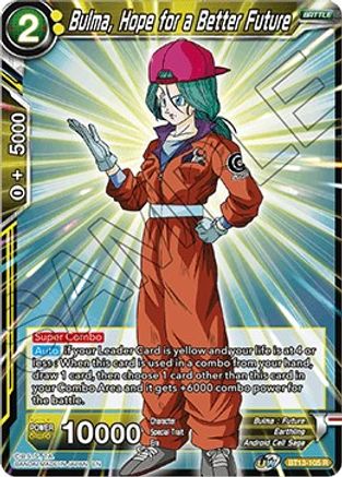 Bulma, Hope for a Better Future (BT13-105) - Supreme Rivalry