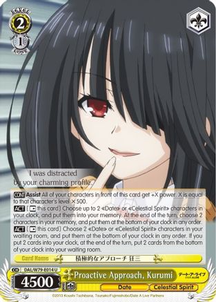 Proactive Approach, Kurumi (DAL/W79-E014 U) - Date A Live