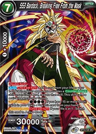 SS3 Bardock, Breaking Free From the Mask (BT13-125) - Supreme Rivalry