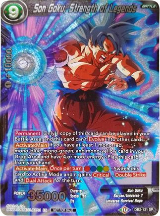 Son Goku, Strength of Legends (Player's Choice) (DB2-131) - Promotion Cards
