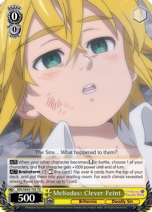 Meliodas: Clever Feint (SDS/SX03-T02 TD) - The Seven Deadly Sins