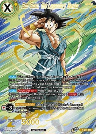Son Goku, the Legendary Warrior (Gold Stamped) (P-291) - Promotion Cards