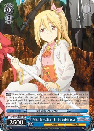 Multi-Chant, Frederica (BFR/S78-E079 RR) - BOFURI: I Don't Want to Get Hurt, so I'll Max Out My Defense