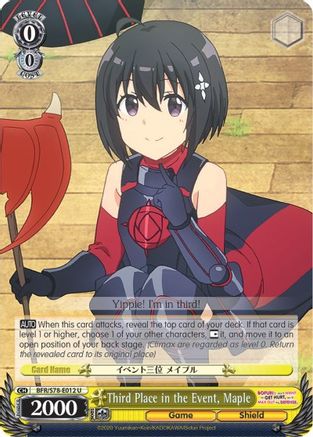 Third Place in the Event, Maple (BFR/S78-E012 U) - BOFURI: I Don't Want to Get Hurt, so I'll Max Out My Defense