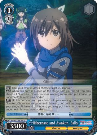Hibernate and Awaken, Sally (BFR/S78-E101 C) - BOFURI: I Don't Want to Get Hurt, so I'll Max Out My Defense