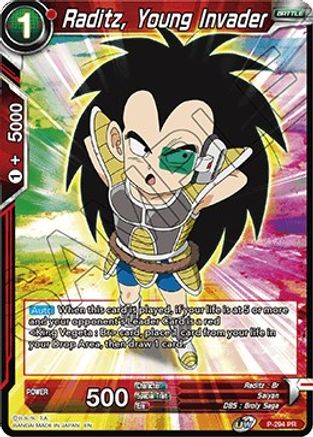Raditz, Young Invader (P-294) - Promotion Cards