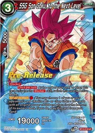 SSG Son Goku, to the Next Level (BT13-018) - Supreme Rivalry PreRelease Cards