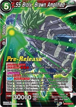 SS Broly, Brawn Amplified (BT13-024) - Supreme Rivalry PreRelease Cards