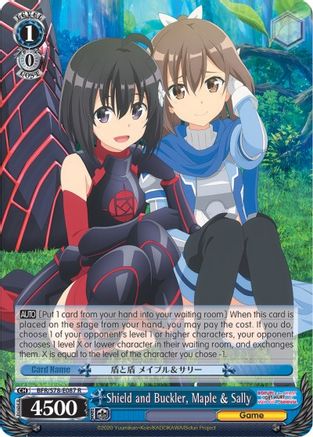 Shield and Buckler, Maple & Sally (BFR/S78-E087 R) - BOFURI: I Don't Want to Get Hurt, so I'll Max Out My Defense