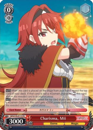 Charisma, Mii (BFR/S78-E113 PR) - BOFURI: I Don't Want to Get Hurt, so I'll Max Out My Defense