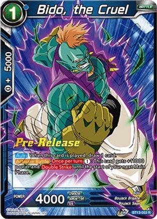 Bido, the Cruel (BT13-053) - Supreme Rivalry PreRelease Cards