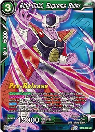 King Cold, Supreme Ruler (BT13-082) - Supreme Rivalry PreRelease Cards