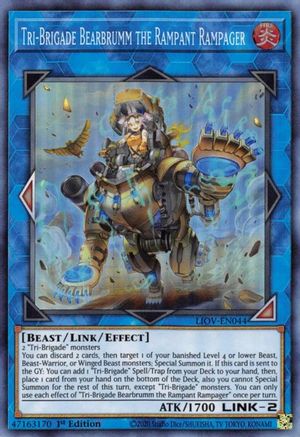 Tri-Brigade Bearbrumm the Rampant Rampager (LIOV-EN044) - Lightning Overdrive 1st Edition