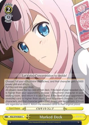 Marked Deck (KGL/S79-E020 C) - Kaguya-sama: Love is War