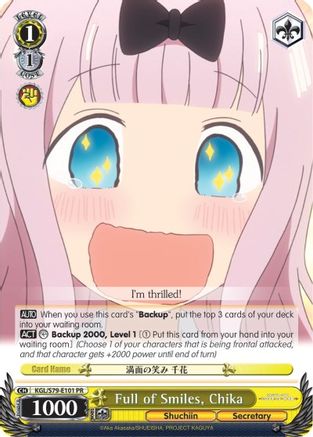 Full of Smiles, Chika (KGL/S79-E101 PR) - Kaguya-sama: Love is War