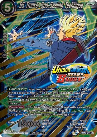 SS Trunks, God-Sealing Technique (Event Pack 08) (BT10-044) - Tournament Promotion Cards