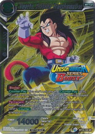 Vegeta, Prideful Transformation (Event Pack 08) (BT10-105) - Tournament Promotion Cards