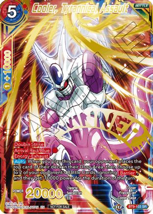Cooler, Tyrannical Assault (Alternate Art Set 2021 Vol. 2) (BT9-103) - Tournament Promotion Cards