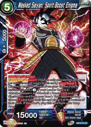 Masked Saiyan, Spirit Boost Enigma (SD16-04) - Cross Spirits Foil