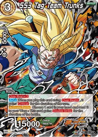 SS3 Tag Team Trunks (Non-Holo) (DB1-103) - Cross Spirits