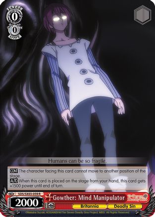 Gowther: Mind Manipulator (SDS/SX03-059 R) - The Seven Deadly Sins
