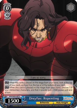 Dreyfus: Repenting (SDS/SX03-083 U) - The Seven Deadly Sins