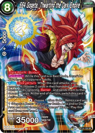 SS4 Gogeta, Thwarting the Dark Empire (BT14-129) - Cross Spirits