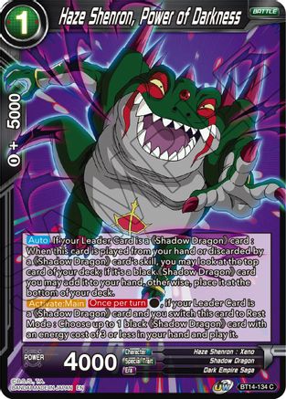 Haze Shenron, Power of Darkness (BT14-134) - Cross Spirits Foil