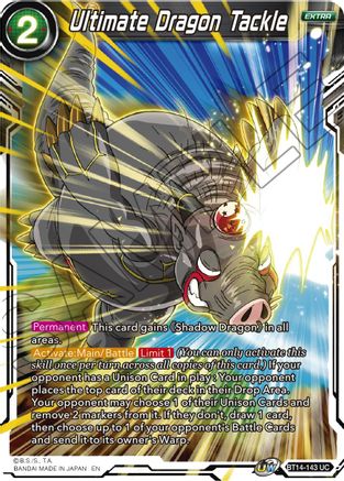 Ultimate Dragon Tackle (BT14-143) - Cross Spirits Foil