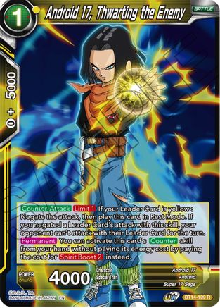 Android 17, Thwarting the Enemy (BT14-109) - Cross Spirits Foil