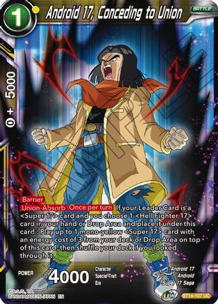 Android 17, Conceding to Union (BT14-107) - Cross Spirits Foil