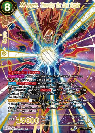 SS4 Gogeta, Thwarting the Dark Empire (SPR) (BT14-129) - Cross Spirits