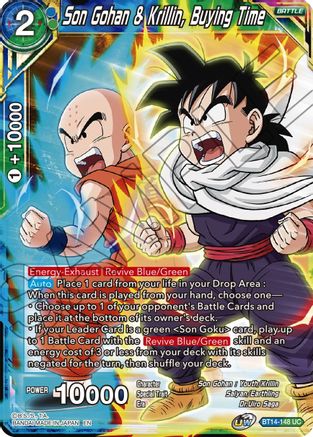 Son Gohan & Krillin, Buying Time (BT14-148) - Cross Spirits Foil