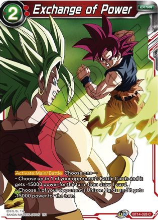 Exchange of Power (BT14-028) - Cross Spirits Foil