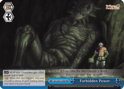 Forbidden Power (RRR) (SDS/SX03-099R RRR) - The Seven Deadly Sins
